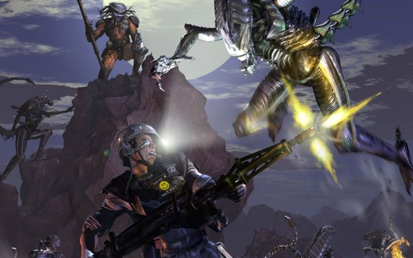 Video Game Aliens Versus Predator 2 Predator HD Wallpaper | Background Image