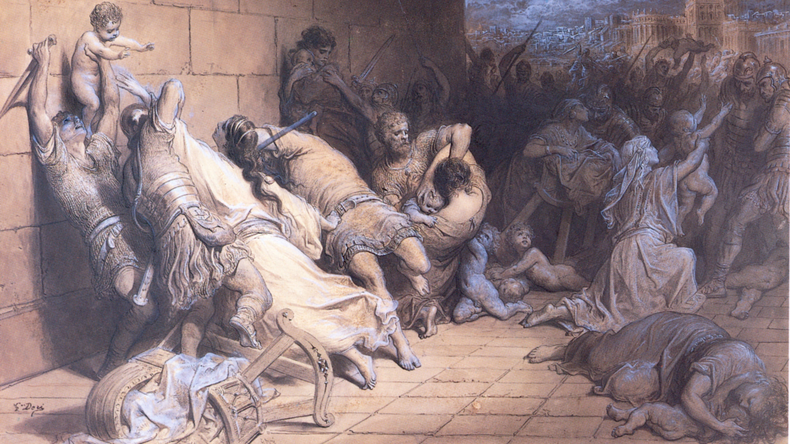 The Martyrdom of the Holy Innocents by Gustave Doré