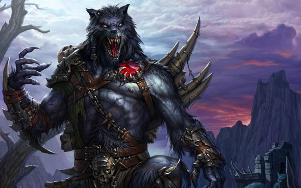 Dark Werewolf Skull HD Wallpaper | Background Image