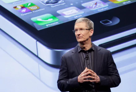 HD desktop wallpaper featuring a person in front of a large display with app icons, suitable as a professional background.