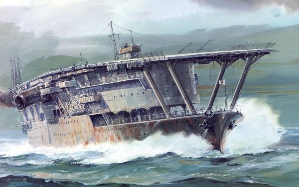 Military Japanese Navy Warships Aircraft Carrier Japanese aircraft carrier Akagi HD Wallpaper | Background Image