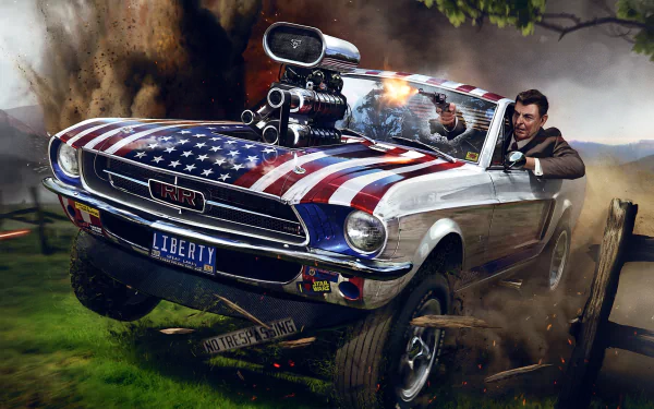 artistic Ronald Reagan: The Liberator HD Desktop Wallpaper | Background Image
