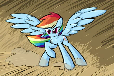 Rainbow Dash TV Show My Little Pony: Friendship Is Magic HD Desktop Wallpaper | Background Image