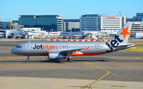Vehicles Airbus A320 Aircraft Airbus Jetstar Sydney Airport Airplane HD Wallpaper | Background Image