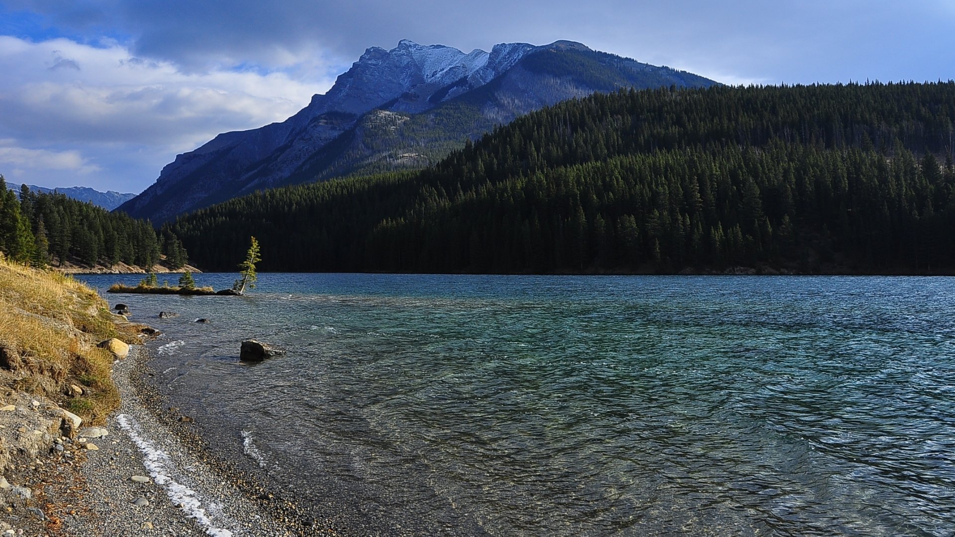 Download Nature Two Jack Lake HD Wallpaper