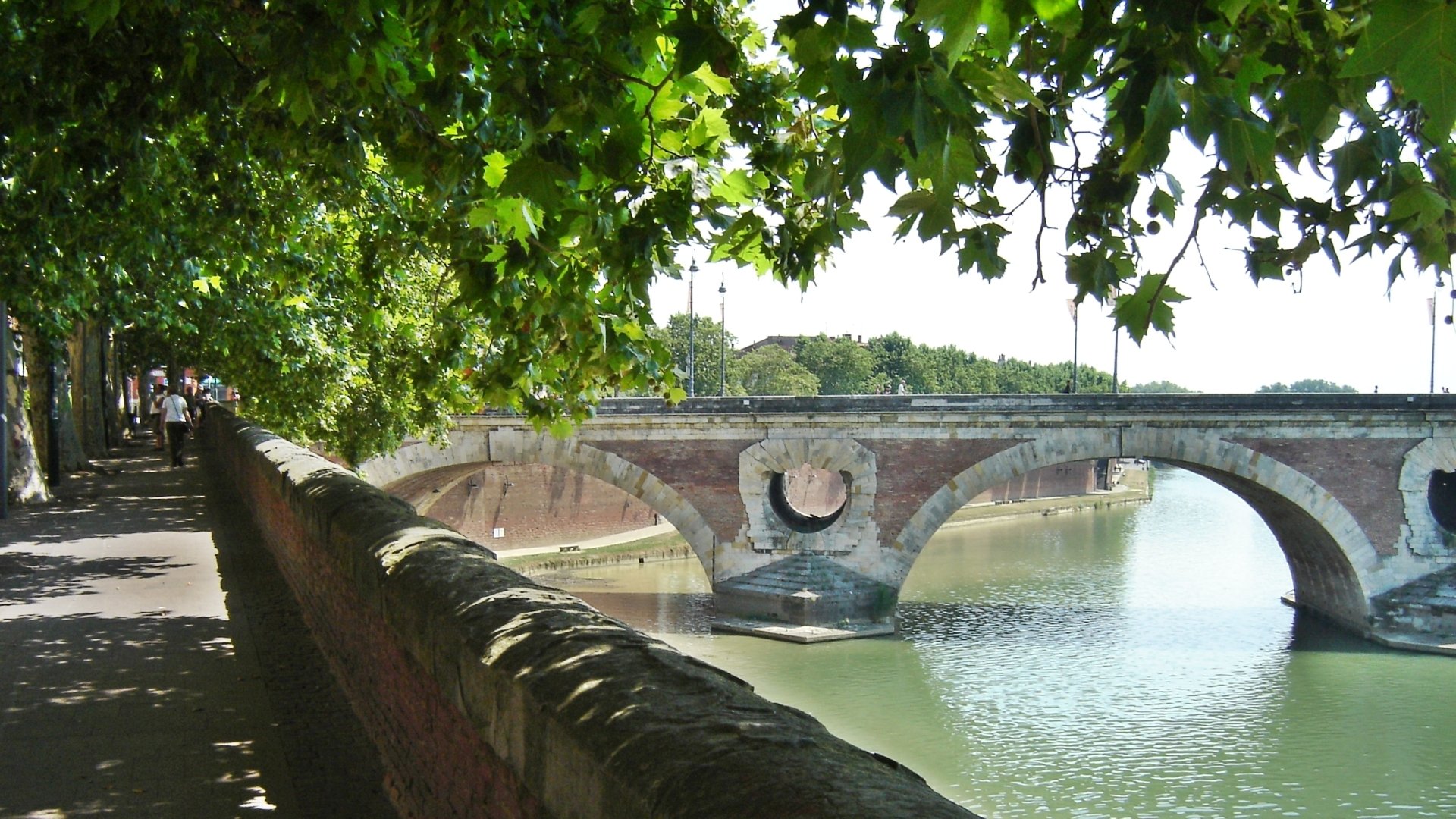 Download Man Made Pont Neuf, Toulouse HD Wallpaper