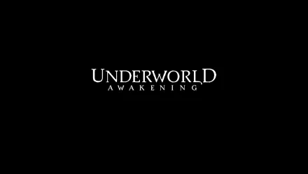 Underworld: Awakening movie title in white centered on a black field — HD PC desktop wallpaper/background