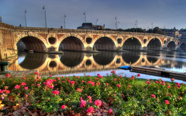 man made Pont Neuf, Toulouse HD Desktop Wallpaper | Background Image
