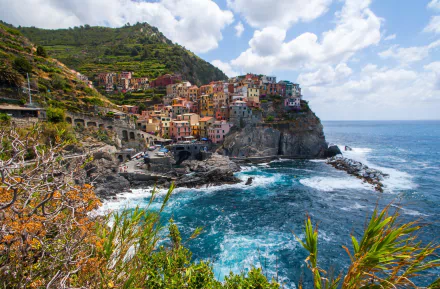 Italy Liguria cinque terre man made Manarola HD Desktop Wallpaper | Background Image
