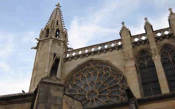 religious Basilica of St. Nazaire and St. Celse, Carcassonne HD Desktop Wallpaper | Background Image