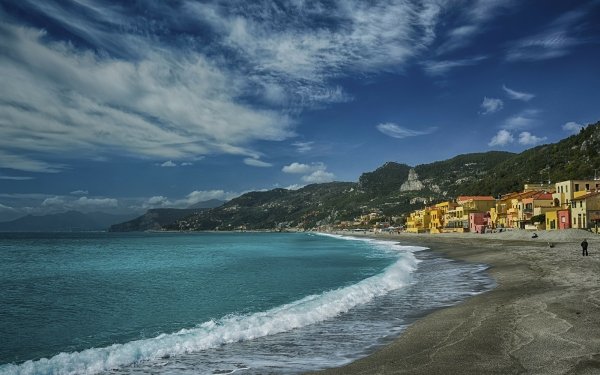 Man Made Varigotti Towns Italy Liguria HD Wallpaper | Background Image