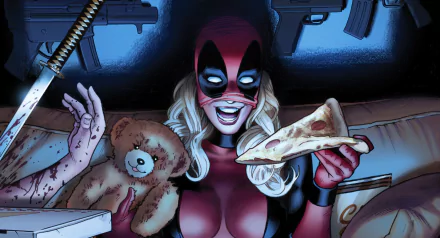 Comic Lady Deadpool HD Desktop Wallpaper | Background Image