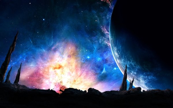 Science-Fiction Planet Weltraum HD Wallpaper | Hintergrund