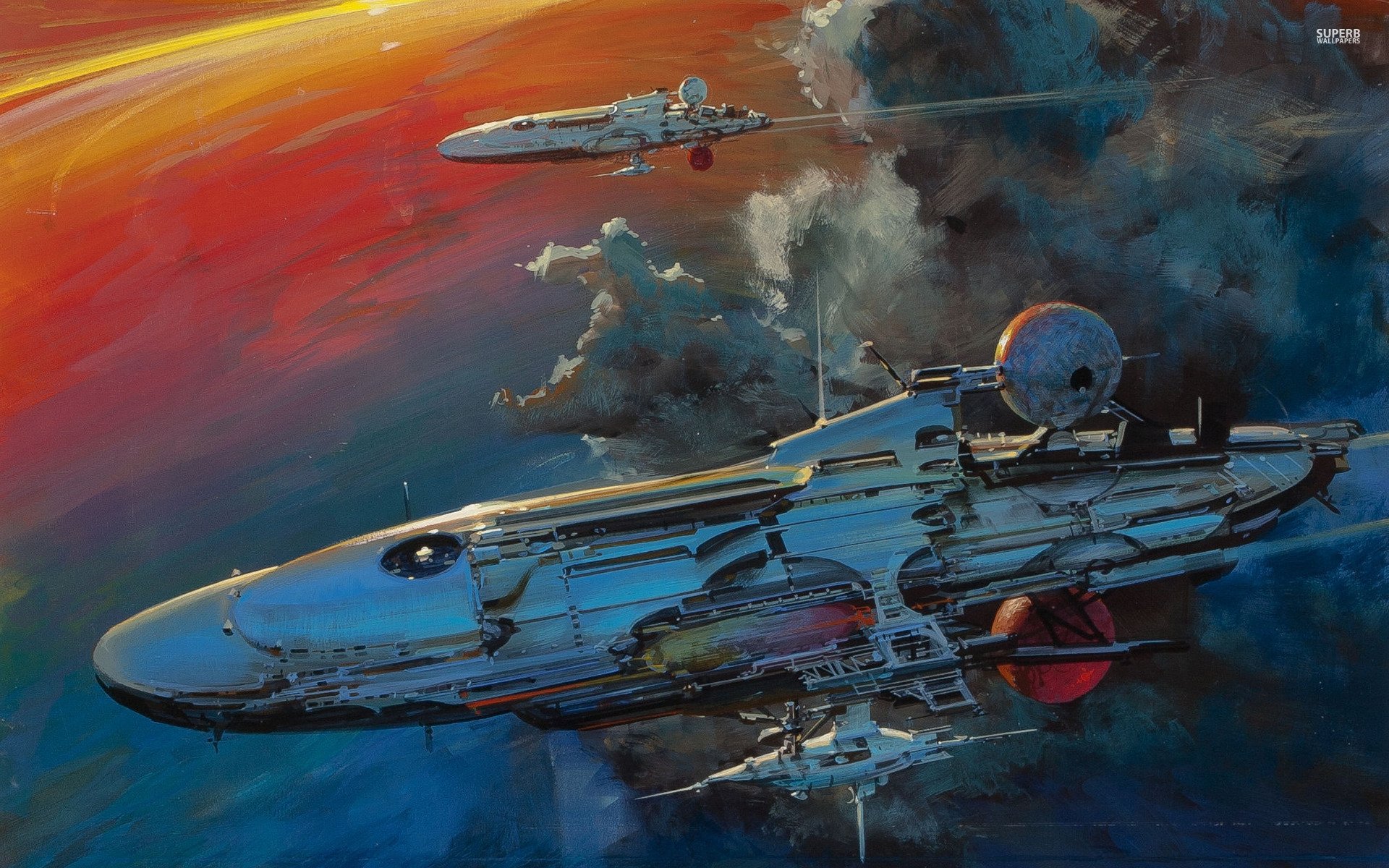 Научно художественные произведения. Джон Берки John Berkey. John Berkey художник. Джон Берки John Berkey космический корабль звездолет. Гигантские звездолёты Джона Берки.