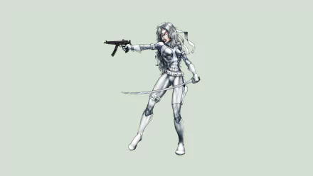 Comic Silver Sable (Marvel Comics) HD Desktop Wallpaper | Background Image