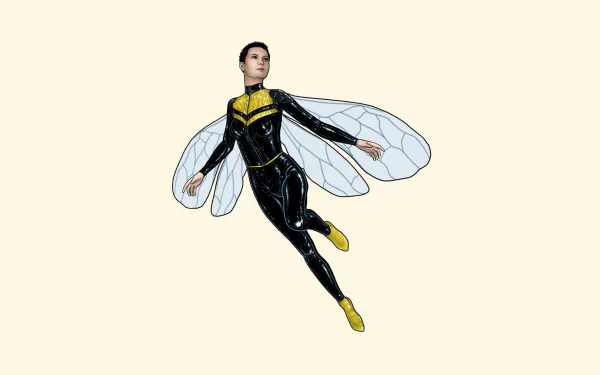 Comic Wasp (Marvel Comics) HD Desktop Wallpaper | Background Image