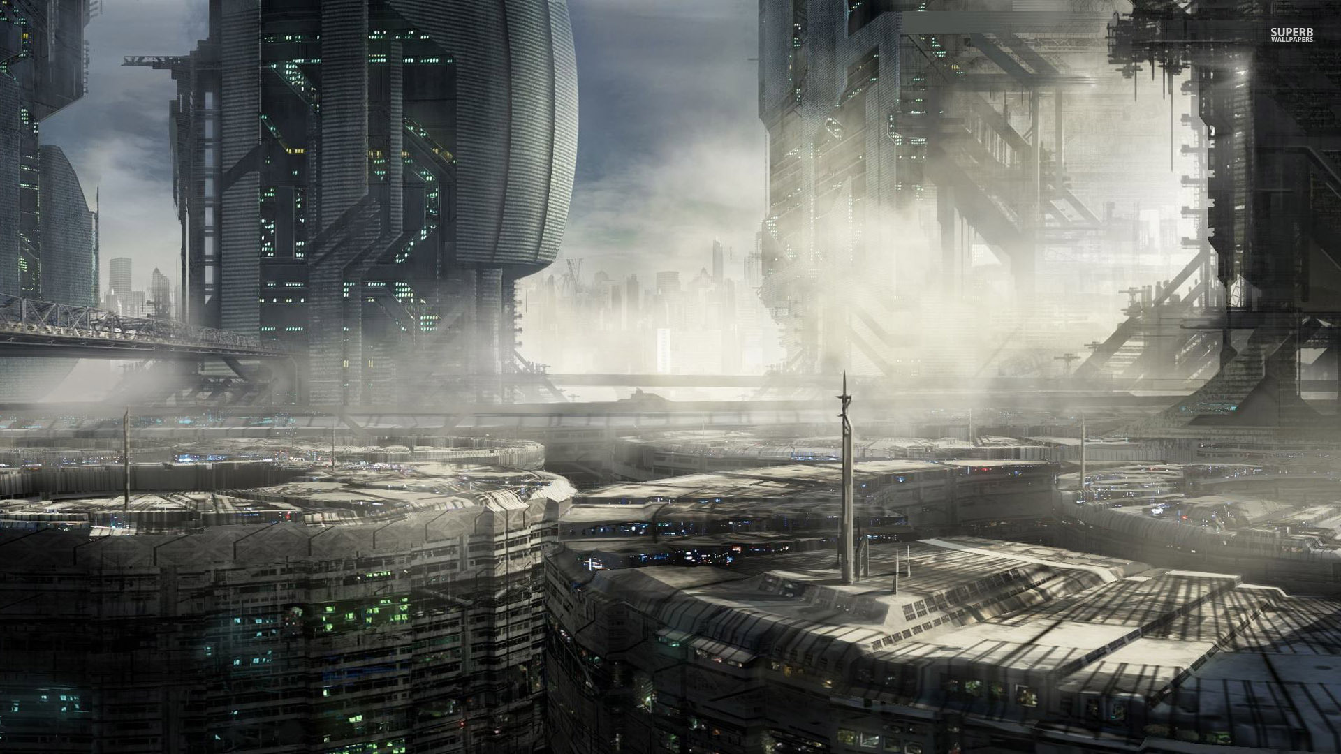 Download Sci Fi City Sci Fi City HD Wallpaper