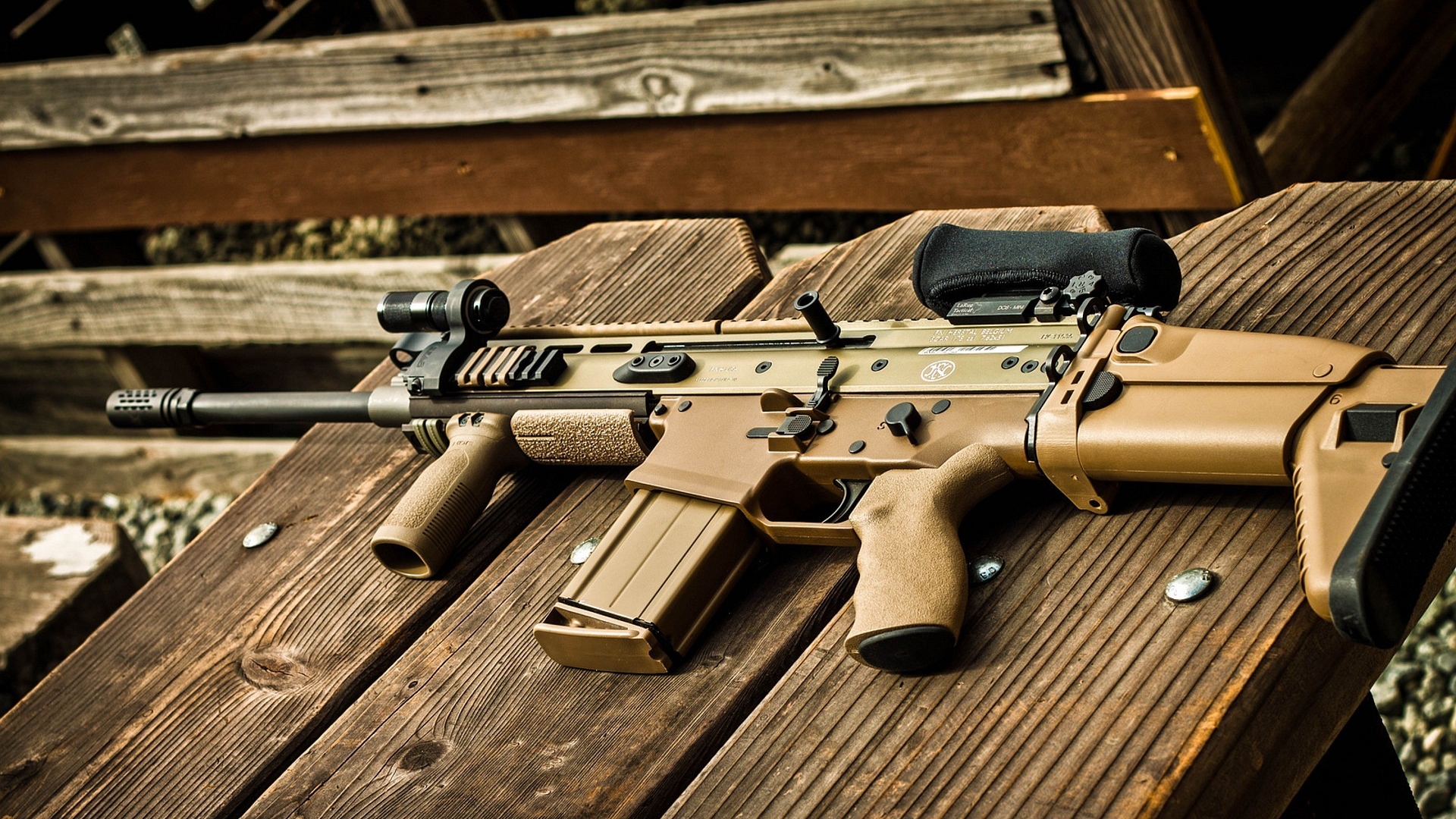 Weapons FN SCAR HD Wallpaper | Background Image
