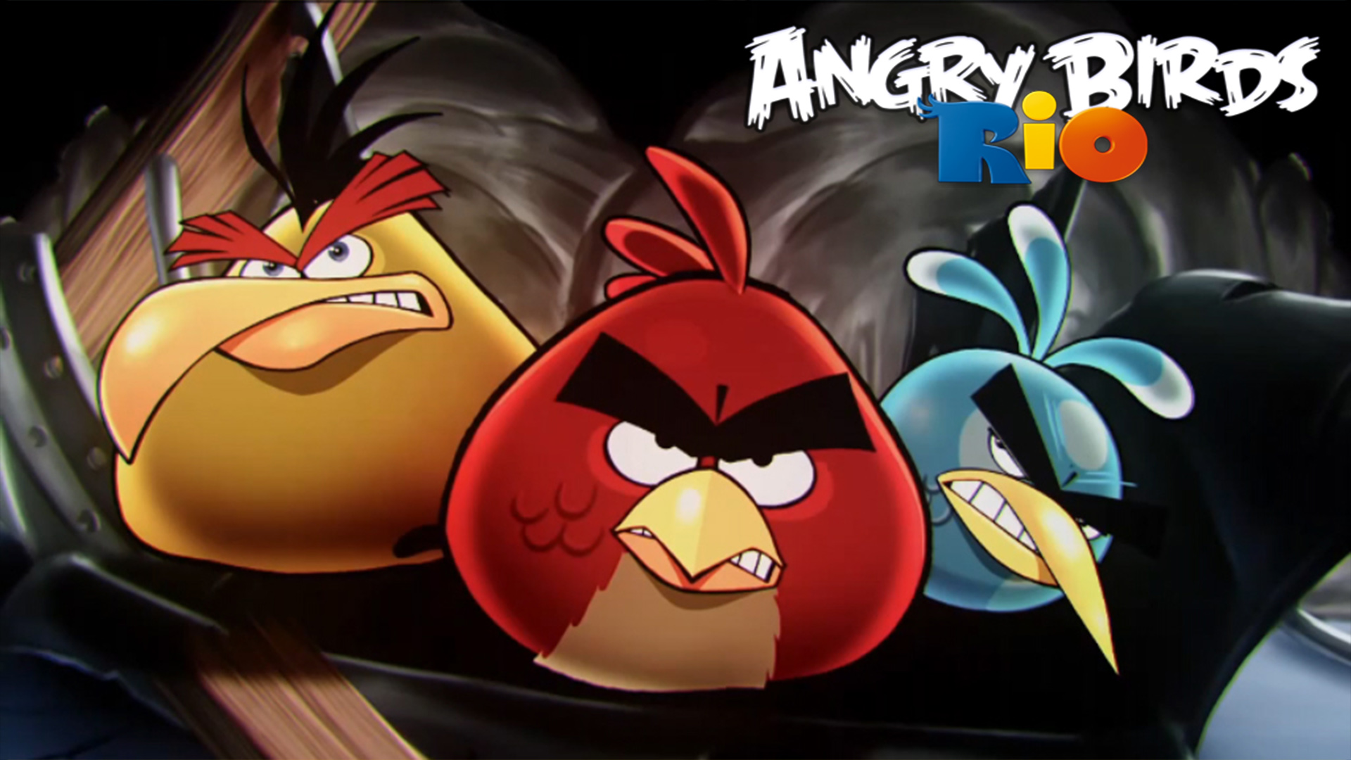 Download Video Game Angry Birds Rio HD Wallpaper