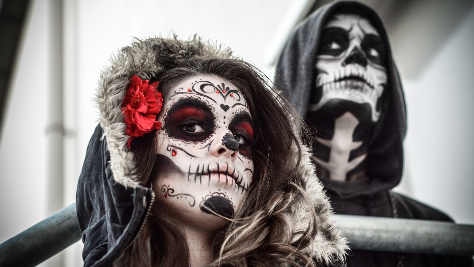 Download Artistic Sugar Skull 4k Ultra HD Wallpaper