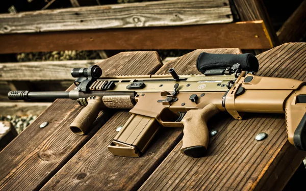 assault rifle man made FN SCAR HD Desktop Wallpaper | Background Image
