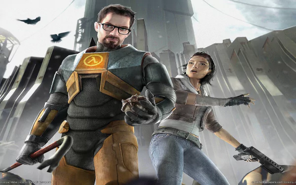 Gordon Freeman Alyx Vance video game Half-Life 2 Half-Life 2 HD Desktop Wallpaper | Background Image