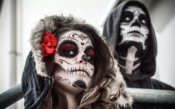 artistic sugar skull HD Desktop Wallpaper | Background Image