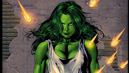 Comic She-Hulk HD Desktop Wallpaper | Background Image