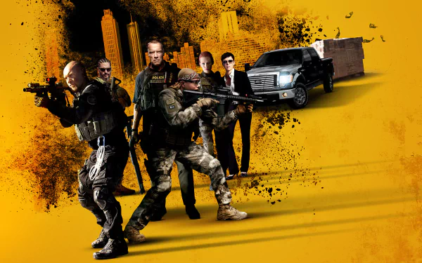 movie Sabotage (2014) HD Desktop Wallpaper | Background Image