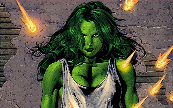 Comic She-Hulk HD Desktop Wallpaper | Background Image