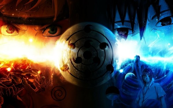 Anime Naruto Sharingan Sasuke Uchiha Naruto Uzumaki Fondo de pantalla HD | Fondo de Escritorio