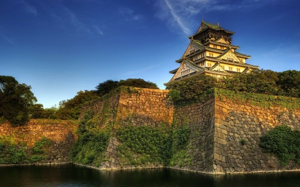 Man Made Osaka Castle Castles Japan Osaka Castle HD Wallpaper | Background Image