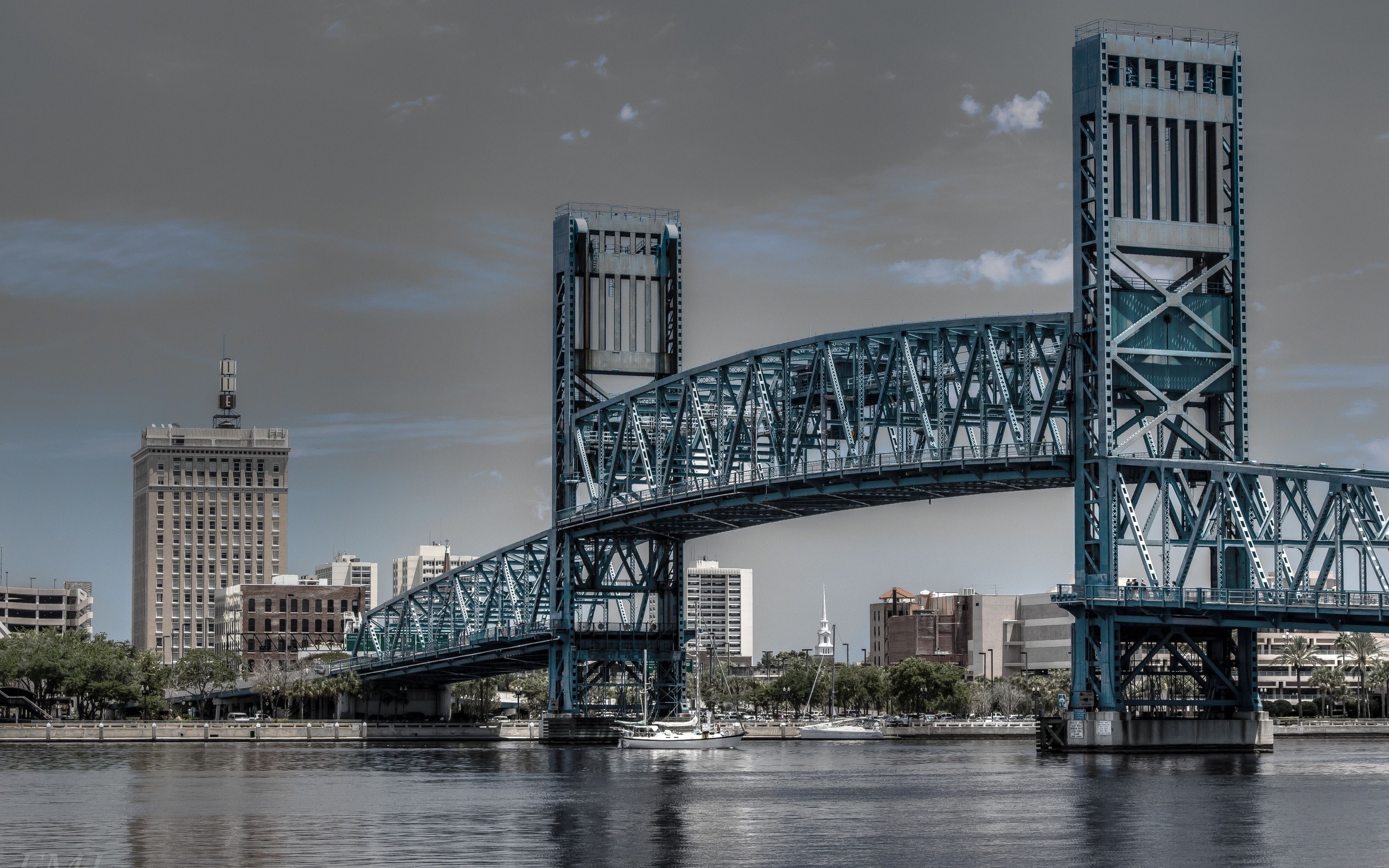 Man Made Main Street Bridge (Jacksonville) HD Wallpaper | Background Image