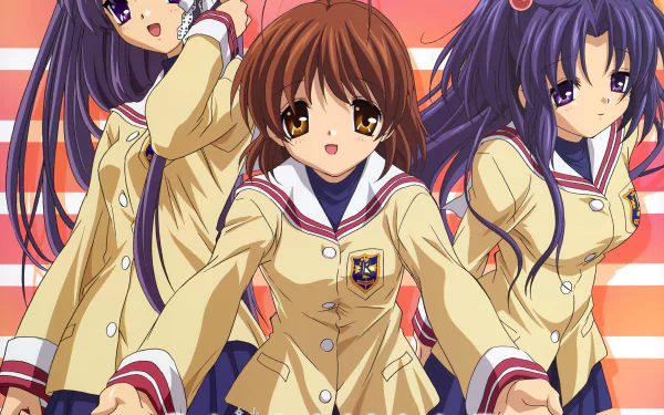 Nagisa Furukawa Kotomi Ichinose Kyou Fujibayashi Anime Clannad HD Desktop Wallpaper | Background Image