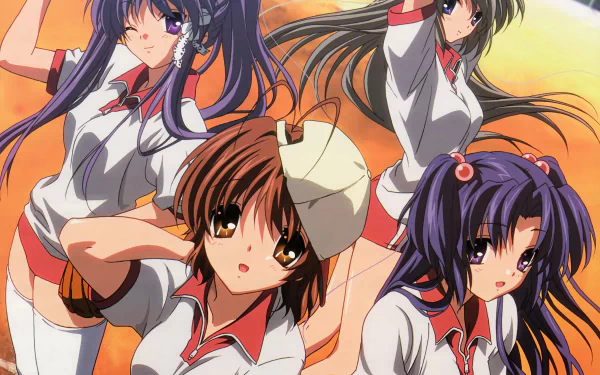 Kotomi Ichinose Kyou Fujibayashi Tomoyo Sakagami Nagisa Furukawa Anime Clannad HD Desktop Wallpaper | Background Image