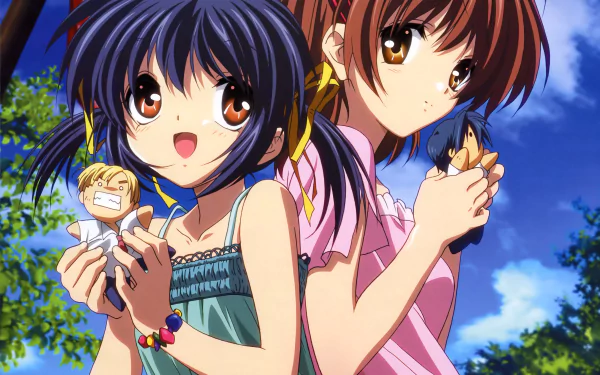Nagisa Furukawa Mei Sunohara Anime Clannad HD Desktop Wallpaper | Background Image