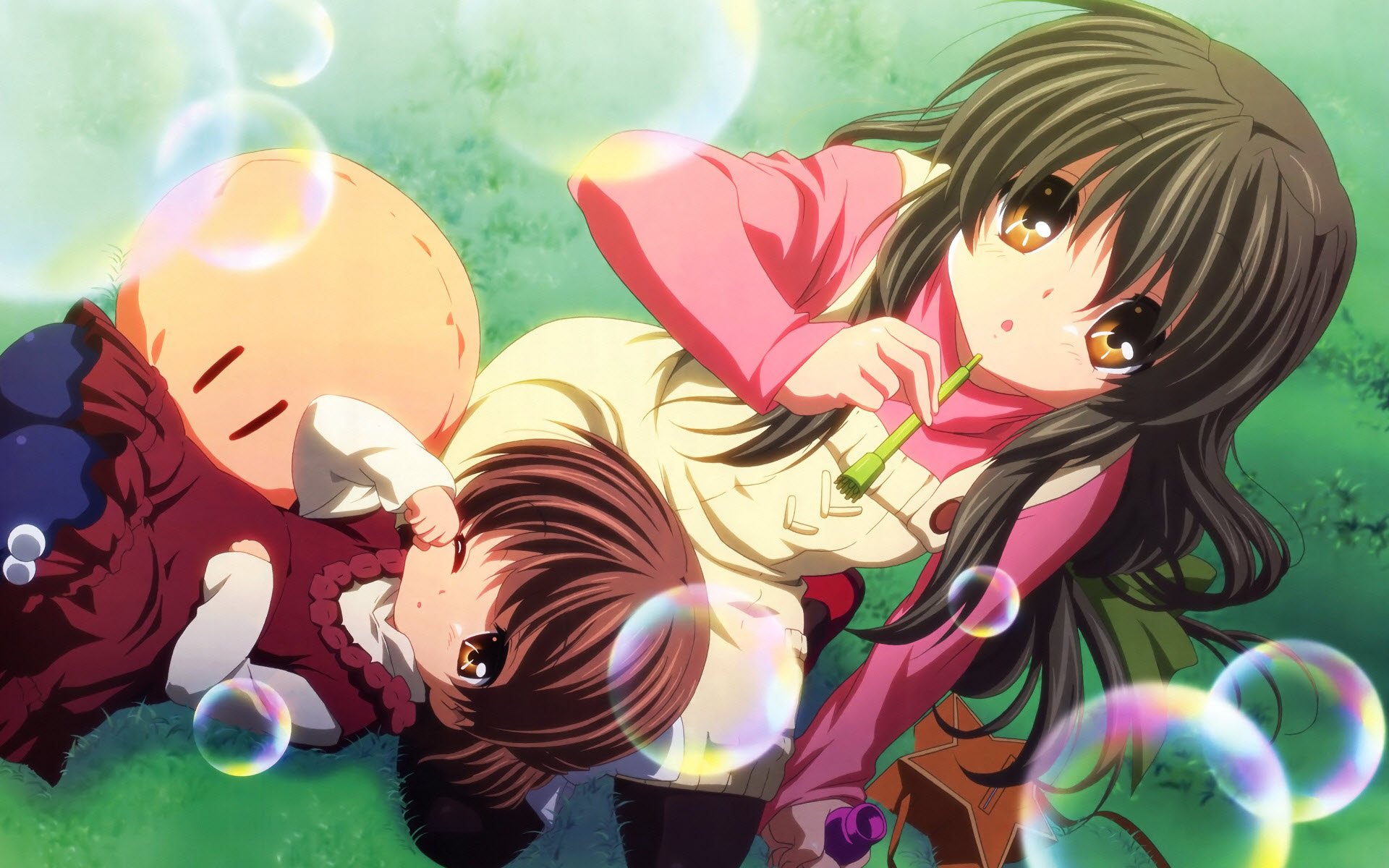 Download Ushio Okazaki Fuuko Ibuki Anime Clannad HD Wallpaper