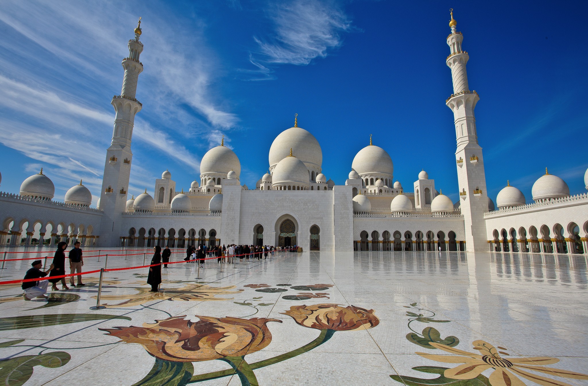 Religious Sheikh Zayed Grand Mosque HD Wallpaper | Background Image