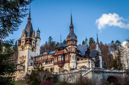 Romania man made Peles Castle HD Desktop Wallpaper | Background Image