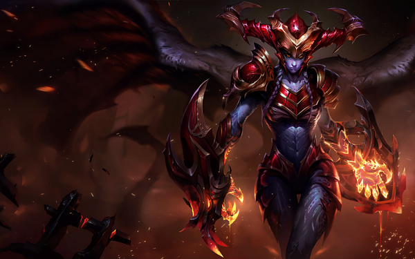 Video Game League Of Legends Shyvana Wings Dragon Fire HD Wallpaper | Background Image