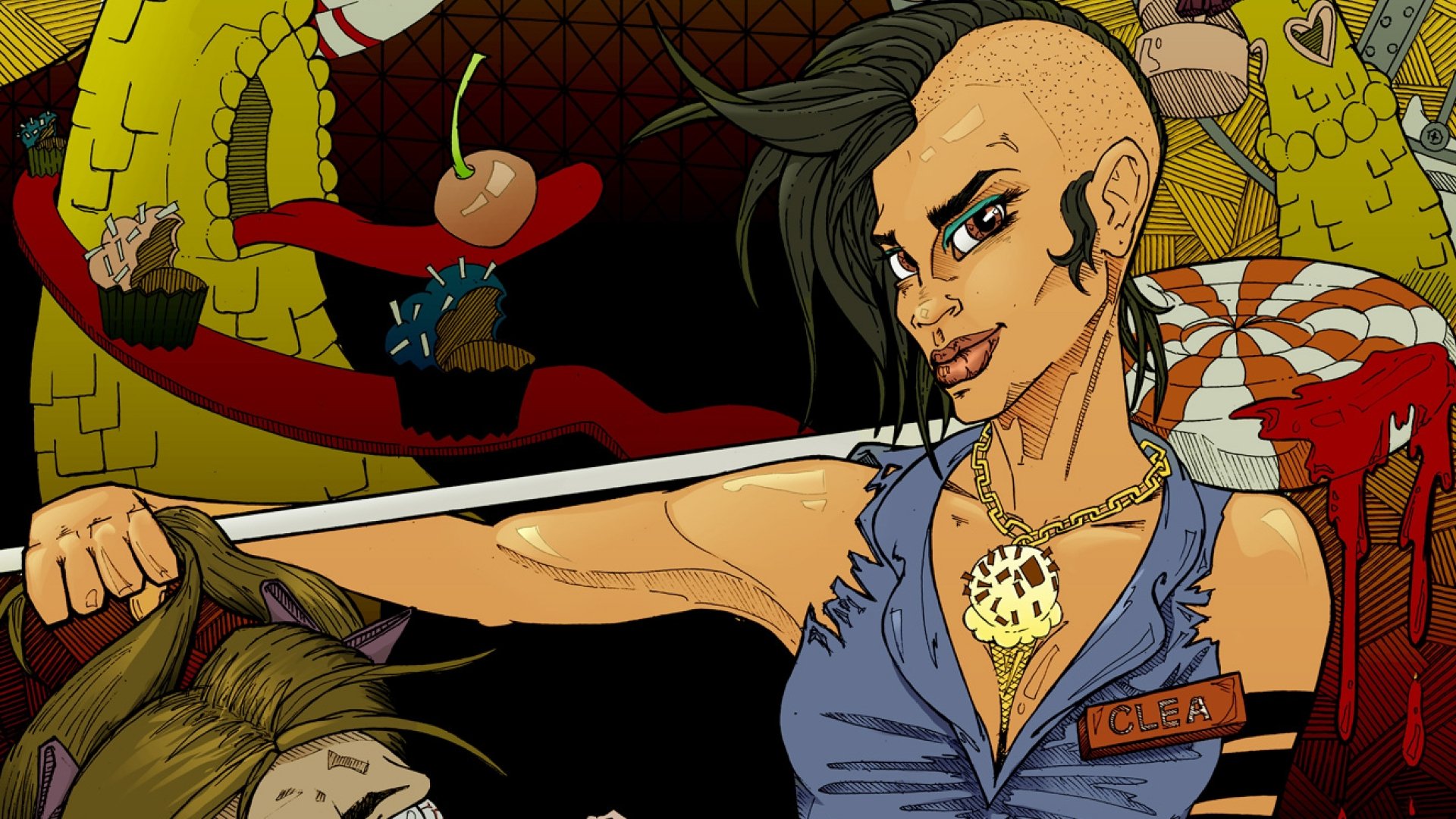Download Comic High Fructose Zombies 4k Ultra HD Wallpaper