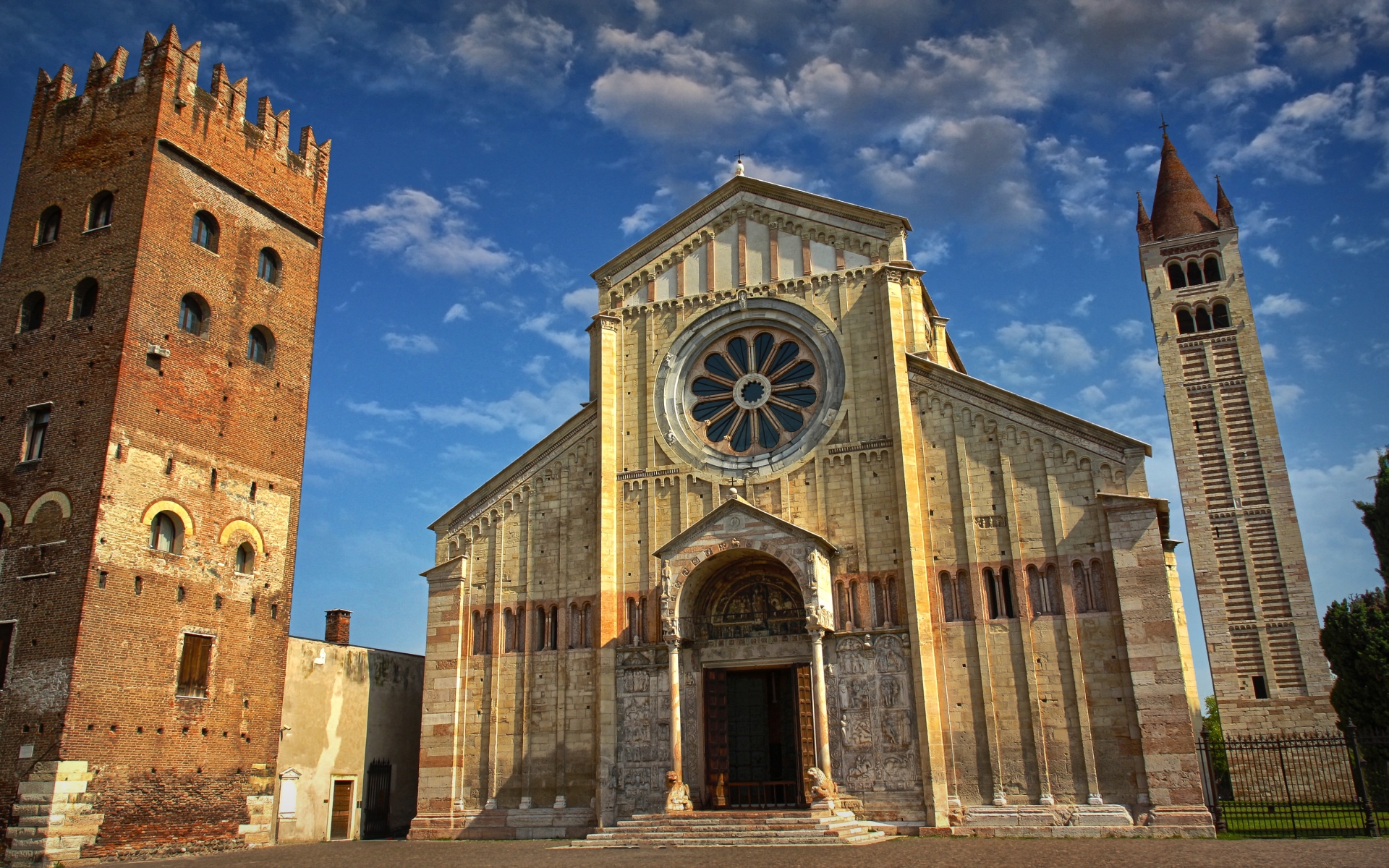 Religious Basilica of San Zeno, Verona HD Wallpaper | Background Image