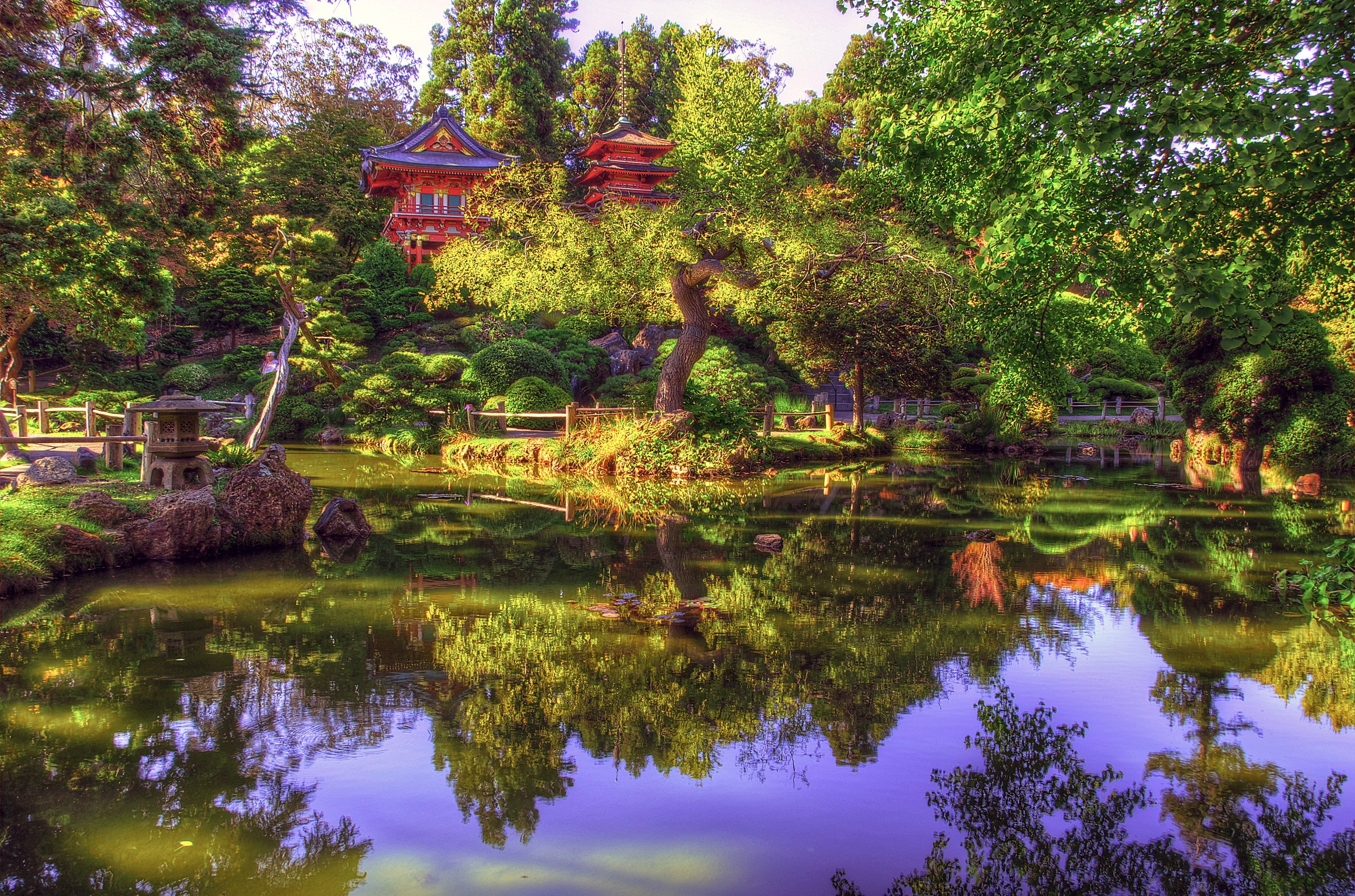 Man Made Japanese Garden 4k Ultra HD Wallpaper