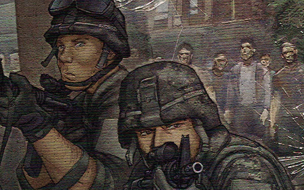 Comic the last zombie HD Desktop Wallpaper | Background Image