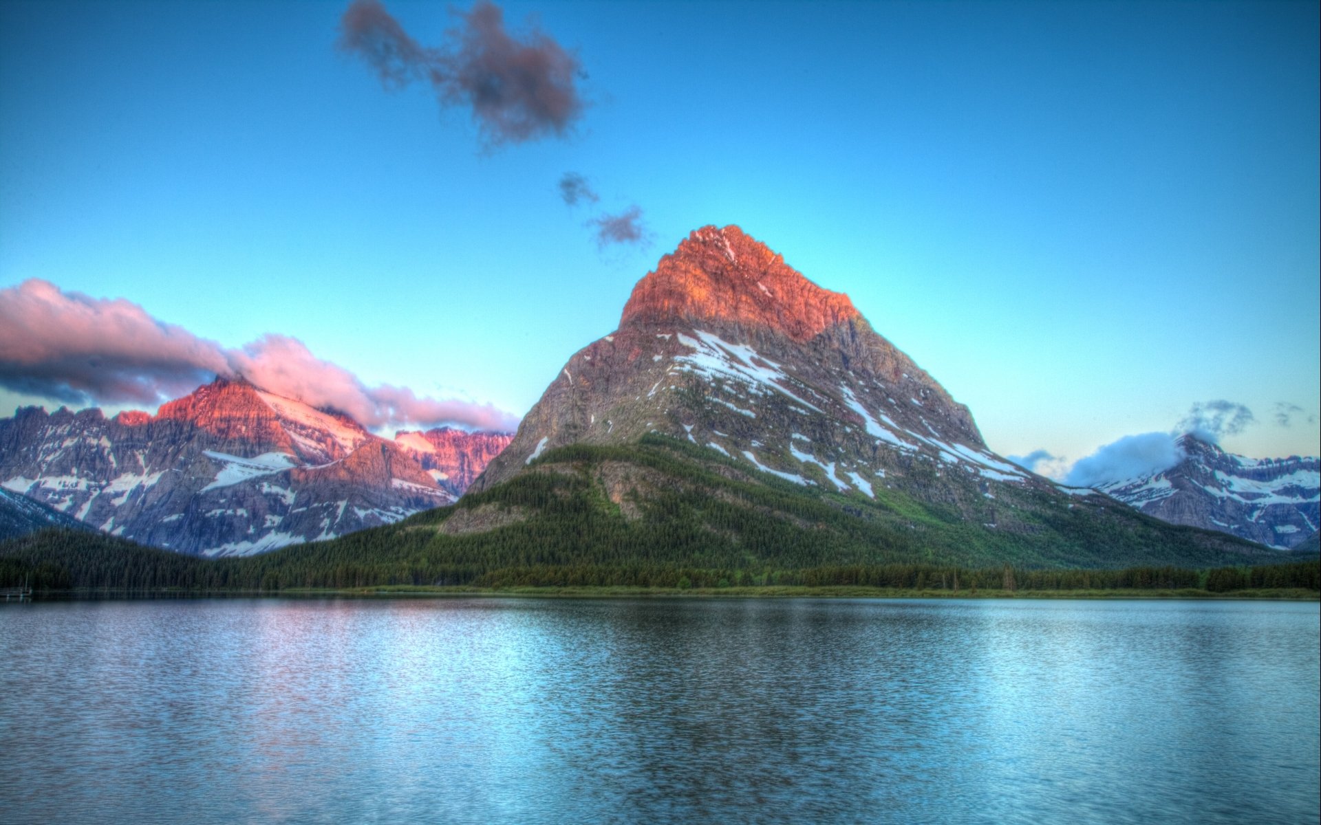 Download Nature Saint Mary Lake HD Wallpaper