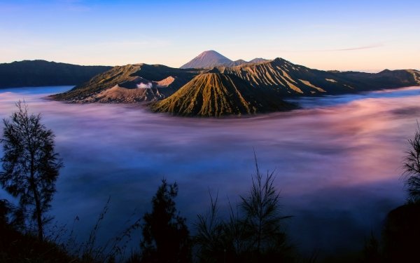 Earth Mount Bromo Volcanoes Volcano Java Indonesia HD Wallpaper | Background Image
