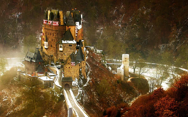  Eltz Castle, Medieval castle in the hills above the Moselle River between Koblenz and Trier, Germany