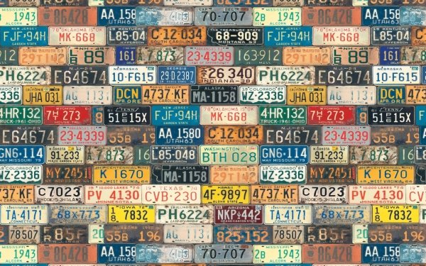 Man Made License Plate License Plate Number HD Wallpaper | Background Image