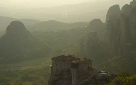 religious Meteora HD Desktop Wallpaper | Background Image