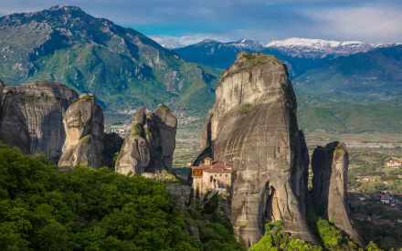 religious Meteora HD Desktop Wallpaper | Background Image